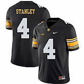 Iowa Hawkeyes 4 Nathan Stanley Black College Football Jersey Dzhi,baseball caps,new era cap wholesale,wholesale hats